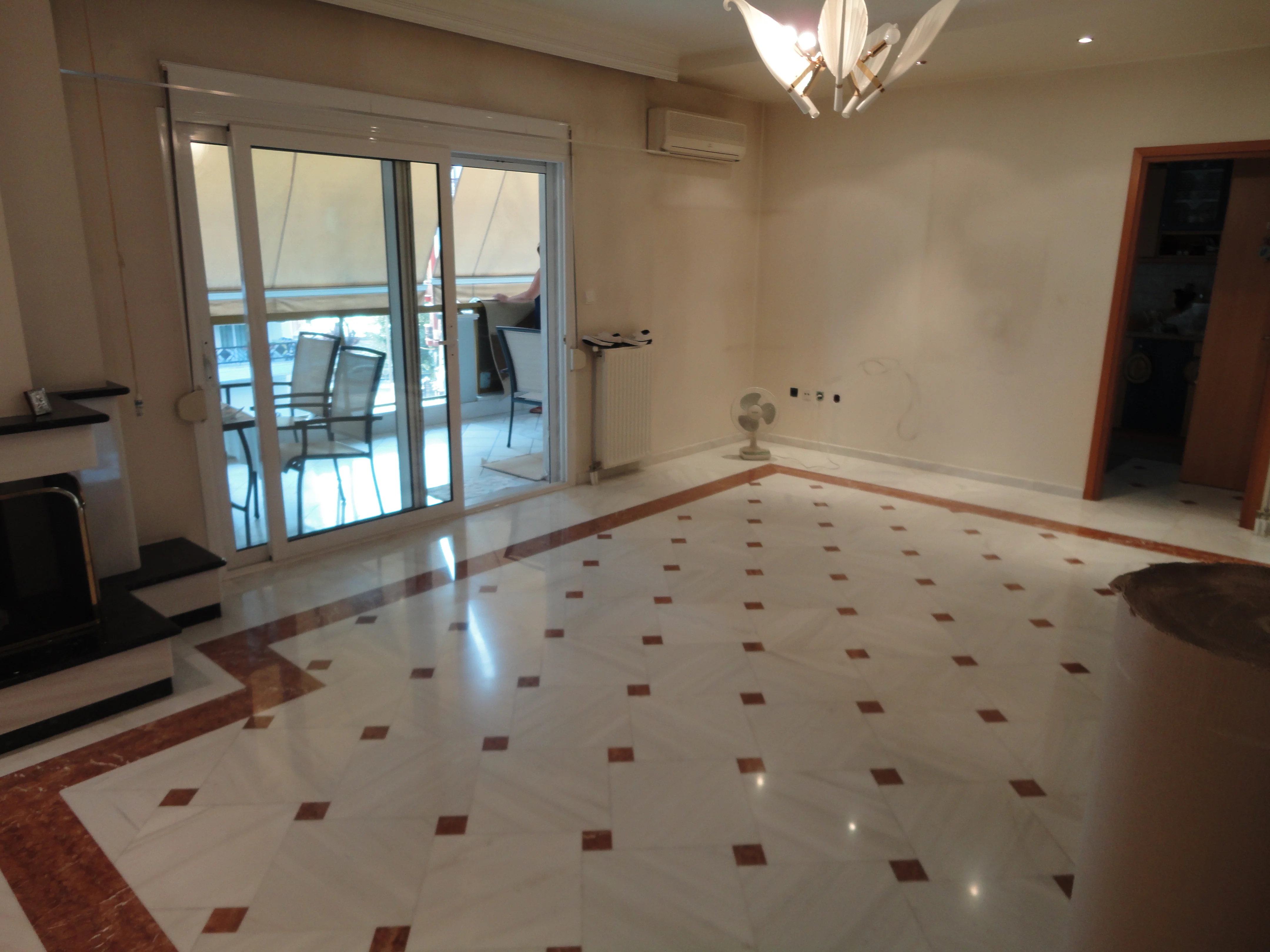 Pentelic Marble Floor Installation